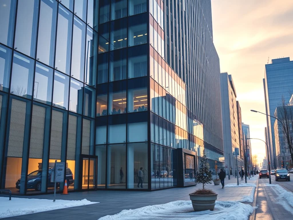 Moscow office building exterior in Krasnoselsky district
